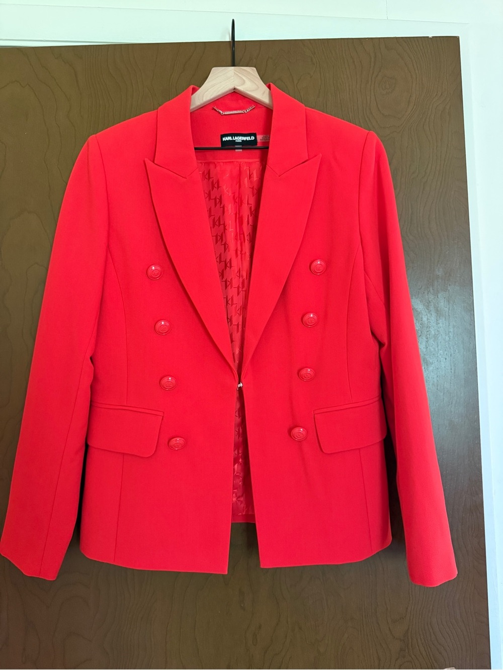 KARL LAGERFELD Paris Coral/Orange Blazer